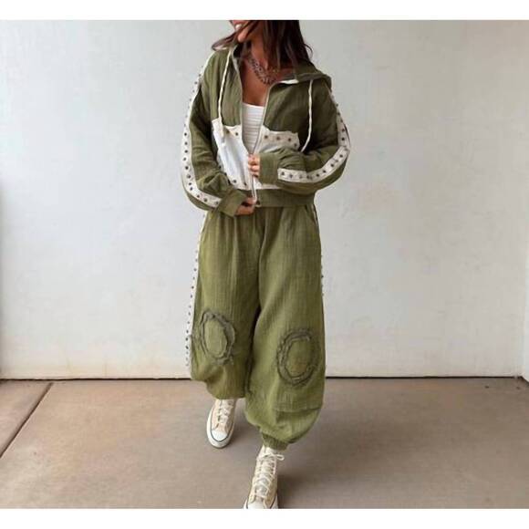 POL Other - NEW POL sierra luxe muslin set in olive